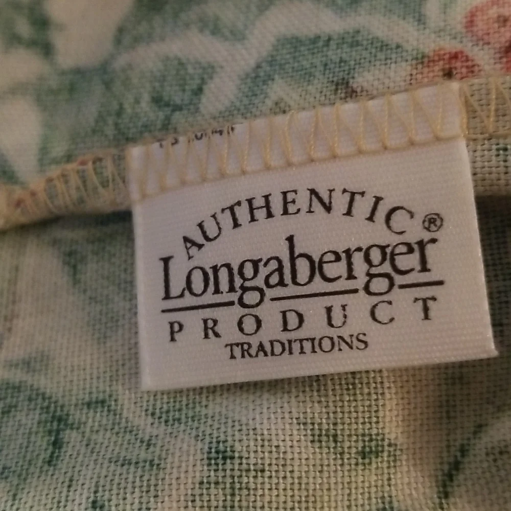 Longaberger liner for 2002 Traditions basket  American Holly NWT